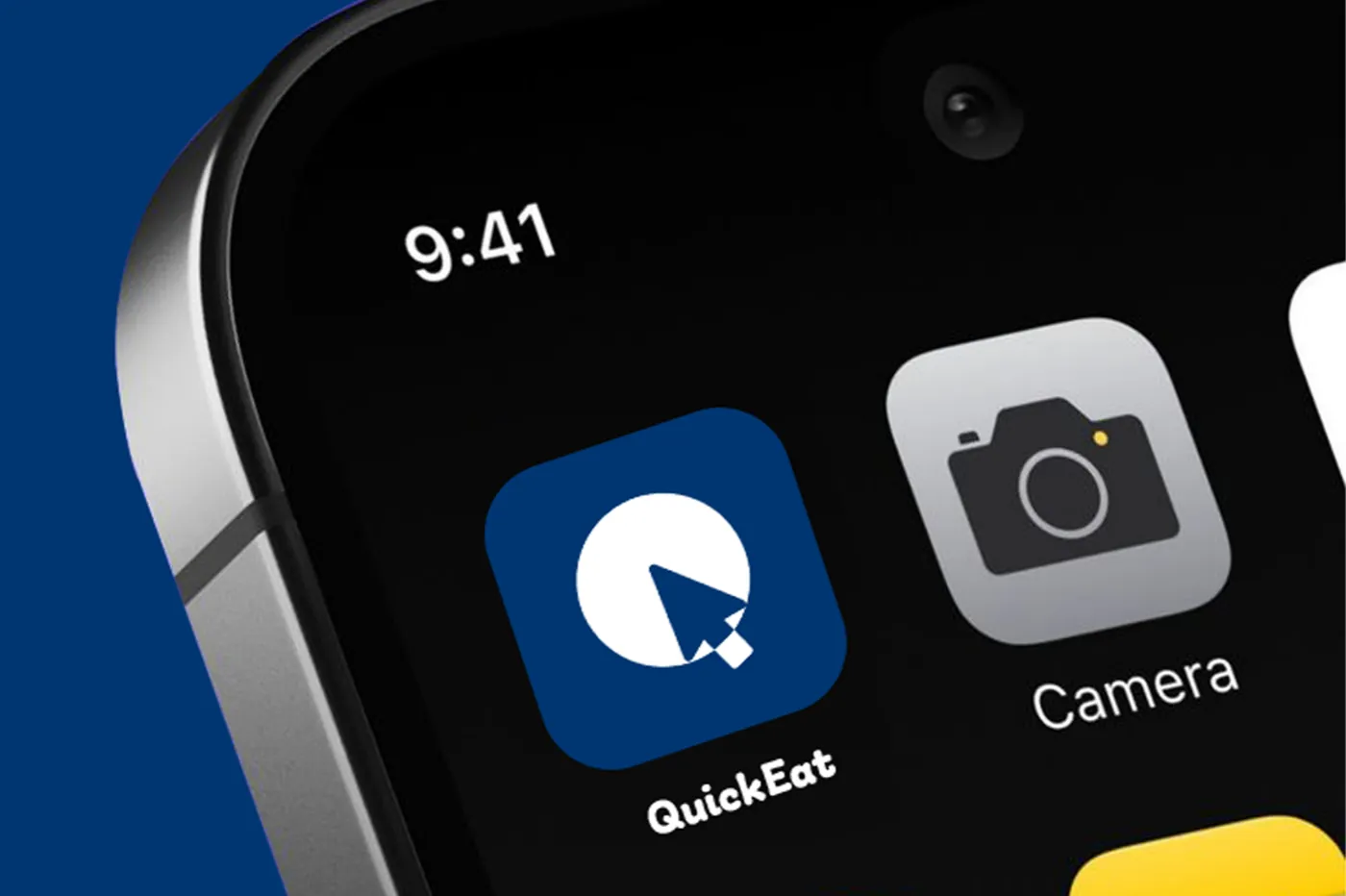 L’identité QuickEat sur le téléphone