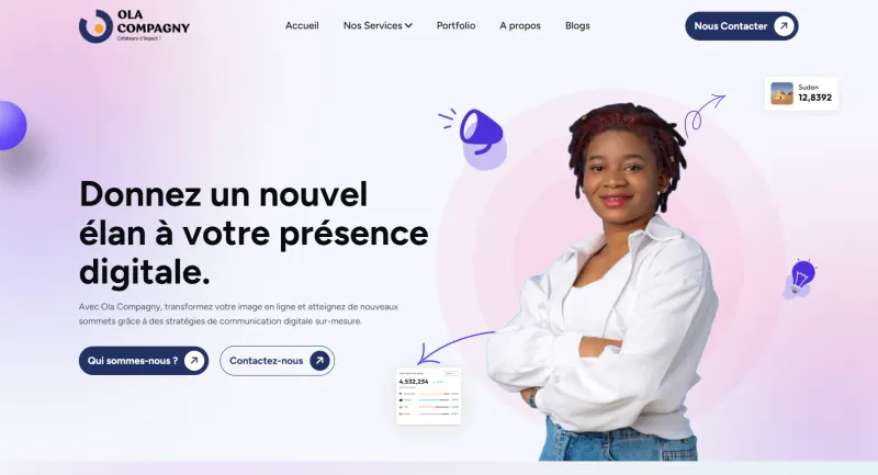 Création du site web d’Ola Compagny